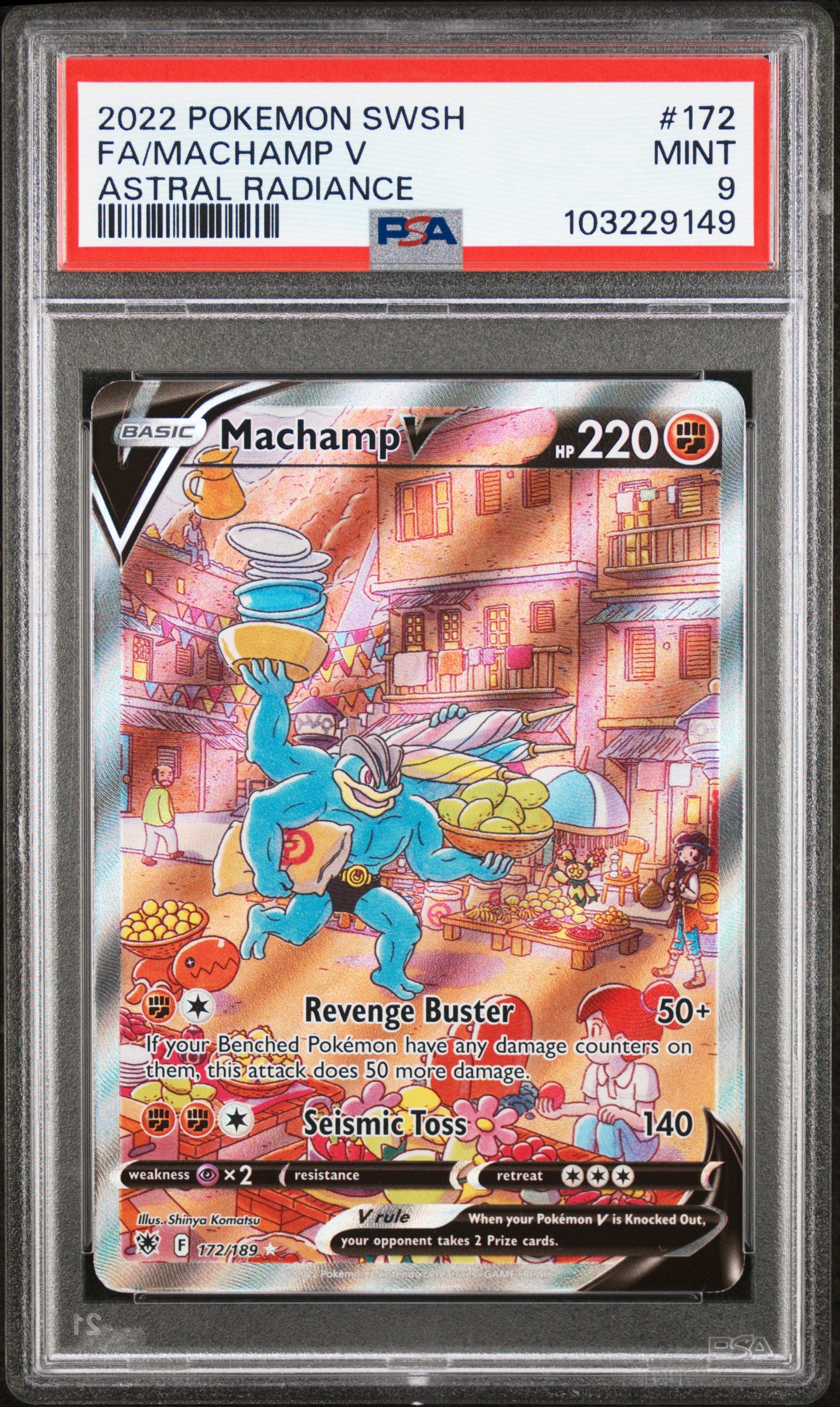 Machamp V #172 PSA 9